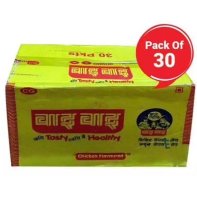 Wai Wai Chicken Flavored Noodles Box Pack, 30 pcs